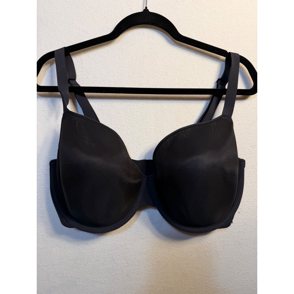 Skims Ultimate Underwire Bra Onyx Black Size 42DDD Molded Cup Seamless Support